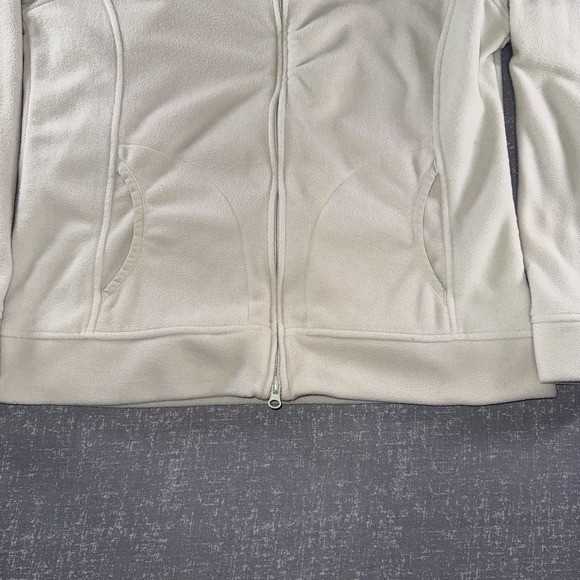 Oakley Hoodie Mens XL White Fleece Full Zip Jacket Sweatshirt Logo Outerwear - Picture 4 of 8